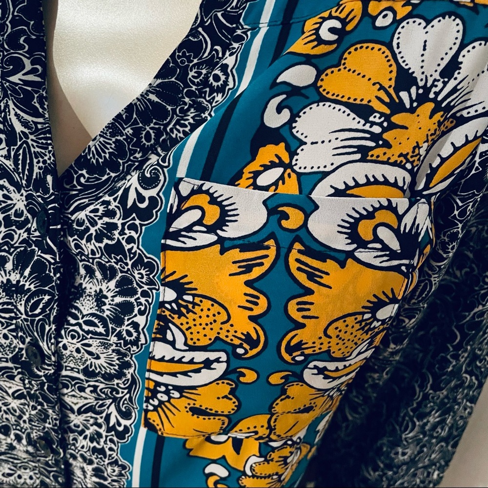 Express Multicolor Button Down Shirt - image 5